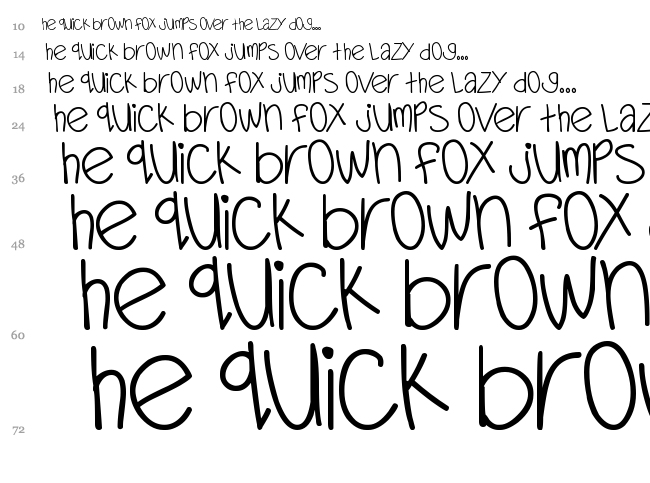 MTF Dear Santa font waterfall